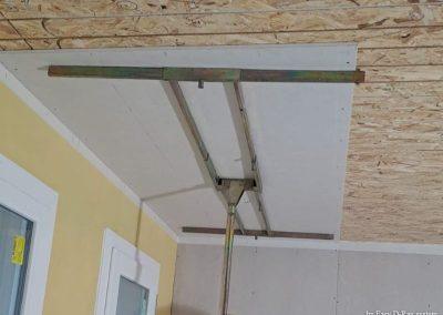 Sistema radiante a secco a soffitto Easy D-Ray posa in cantiere