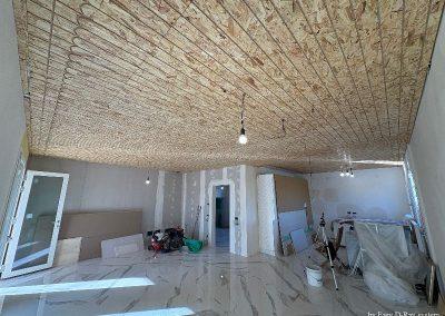 Pannelli radianti a secco a soffitto Easy D-Ray System cantiere