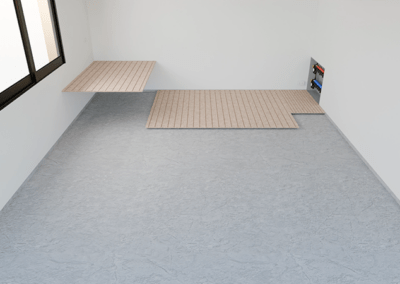 Sequenza posa pannelli radianti a secco a pavimento Easy D-Ray 02