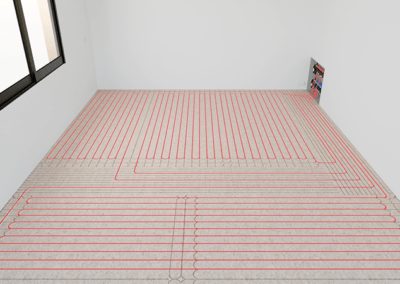 Sequenza posa pannelli radianti a secco a pavimento Easy D-Ray 03